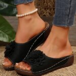 Summer Sandals Women Shoes Non-Slip Walking Shoes Slip On Shoes Woman Wedge Women's Sandals Party Slippers Woman Female Footwear
