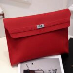 Red Clutch Bag Women Simple Women Ladies Clutch Pu Leather Envelope Clutch Bags Leather Women Lychee Pattern Purse Hand Bags