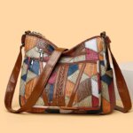 Women's Elegant Vintage Crossbody Bag Trendy HandBag Fashion Multi-pockets Shoulder Bag All-match Retro Crossbody Bag for Daily