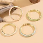 FTCY Vintage Bracelet For Women Small Flower Ethnic Style Cloisonne Bangles Women's Elegant Jewelry Gifts