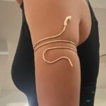 2023 Punk Coiled Snake Spiral Upper Arm Cuff Armlet Armband Bangle Women Jewelry Egypt Swirl Snake Arm Cuff Armlet Bracelet