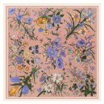 130cm Luxury Brand Twill Silk Scarf Women Bandana Square Scarf Design Floral Kerchief Scarves For Ladies Fashion Shawl Echarpe