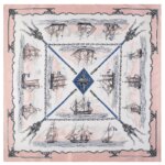 New European and American classic new sailing ladies Luxury Brand Scarf Femal Hijab Foulard Bandana 130cm Large Square Scarves
