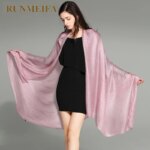 2023 New Pure Color Linen Women Scarf spring and autumn winter pashmina shawl foulard femme Plus Size Hijab Stole Scarves