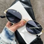 2025 New Oval Frame Sunglasses Men Women Trendy UV400 Sun Glasses Eyewear Outdoor Driving Sports Punk Goggle Shades for Male