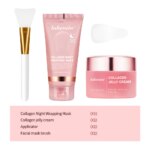 75ml Collagen Peel-off Mask Night Wrapping Facial Mud Firming mask Daily 100g Collagen Jelly Cream Hydrolyzed Collagen Skin Care