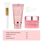 75ml Collagen Peel-off Mask Night Wrapping Facial Mud Firming mask Daily 100g Collagen Jelly Cream Hydrolyzed Collagen Skin Care