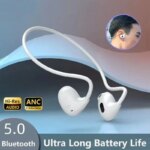 Wireless Bluetooth 5.3 Headphones Air-Conduction Waterproof Headset Stereo Over-Ear Sports Earphones Earbuds with Mic