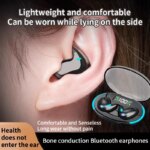 Sleep Wireless Earphone TWS Bluetooth 5.3 Headphones Hidden Earbuds IPX5 Waterproof Noise Reduction Sports Headset