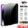 Anti-spy Tempered Glass for Samsung S24 S25 Ultra S23 FE S22 Plus A55 A54 A35 A34 A25 A32 A53 A06 A15 Privacy Screen Protector