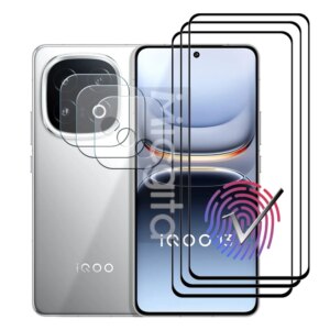 For VIVO IQOO 13 Screen protector Fingerprint Unlock Full Glue Glass Anti-Scratch For IQOO 13 Soft fiber lens film