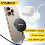 Essager Magnetic Wireless Charger 15W Fast Charging Wireless Phone Charger For iPhone 15 14 Pro Max Mini Quick Magnetic Charger