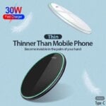 30W Wireless Charger Pad For iPhone 15 14 13 12 11 Pro XS X XR 8 Samsung S23 S22 S21 Xiaomi Phone Chargers Fast Charging Station