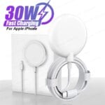 Original 30W Magnetic Wireless Charger For Apple iPhone 15 14 13 12 11 Pro Max PD USB-C Quick Charging X XS XR Phone Accessories