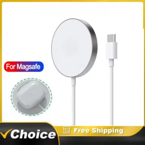 30W Magnetic Wireless Charger Pad Fast Charging Stand for iPhone 15 14 13 12 Pro Airpods PD Macsafe Phone Chargers Dock Station