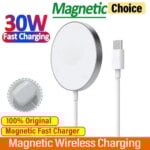 Smart Wireless Magnetic Charger Fast Charging Device With Type C Cable For iPhone 15 14 13 11 12 Pro Max Mini 8 Plus XR X XS MAX