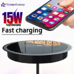 New Quick Wireless Desktop Embedded Charger Fast Inductive Charging For iPhone 16 15 14 13 12 Samsung Huawei Xiaomi Oppo Phone