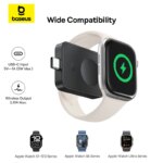 Baseus Magnetic Wireless Fast Charger for iWatch series 9 8 7 6 5 4 SE 2.5W Adapter Type C Charger For Apple Watch Ultra Series