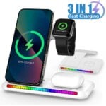 Foldable Fast Magnetic Wireless Charging Dock Station Pad Stand for iPhone 15/14/13 pro Max Xiaomi Mobile Phone Chargers Holder