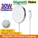 30W Magnetic Wireless Charger for Apple Watch Ultra/8/7/6/SE/5/4/3 Portable Fast Charging Cable for iPhone Charger Accessories