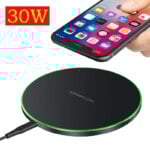 30W Qi Magnetic Wireless Charger For Galaxy S25 S24 S23 S22 S21 Ultra 5G S10 S20 FE S20+ Induction Fast Wireless Charging Pad