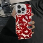 Luxury New High Quality Black Lips IPhone 16 Pro Max 15 14 13 12 11 Pro Max 13 14 Plus All-inclusive Shockproof iphone Case