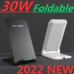 30w Foldable Wireless Charger For song honor v40 OPPO Find X5 X3 Pro Fast Charging Dock Station Phone Charger For OPPO Find N 5G