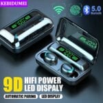 Bluetooth 5.0 Earphones Wireless Headphones LED Dislpaly HiFi Stereo Waterproof Headset Sport Noise Reduction Earbuds for Xiaomi