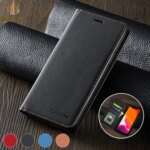 Leather Flip Phone Case For Samsung Galaxy J4 J6 Plus 2018 Note 9 10 Lite 20 Ultra A5 A6 A7 A8 2018 Fashion Wallet Bracket Cover