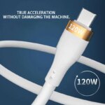 120W USB Type C Cable For Samsung Huawei Xiaomi Redmi Oneplus 6A Fast Charging Charger Cable Accessories