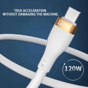 120W USB Type C Cable For Samsung Huawei Xiaomi Redmi Oneplus 6A Fast Charging Charger Cable Accessories