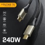 VOLTME 240W PD 3.1 Fast Charging Cable USB 4.0 Cable Supports 8K@60Hz HD Display 40 Gbps Data Transfer for iPhone 15 MacBook Pro