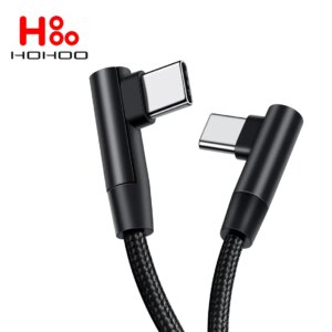 L Elbow Cable 100W USB C to Type C 4.0 3.0 Fast Charger Cable for Xiaomi Samsung MacBook iPad Mobile Phone Cord USB Cable TypeC
