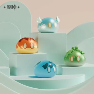 Genshin Impact Blind Box Action Figures Slime Series Lucky Bag Q Version Toys Kawaii Ornament Dolls Decoration Kid Birthday Gift
