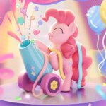New My Little Pony Figure Party Time Series Blind Box Toys Action Figure Cartoon Ornaments Girl Birthday Doll Model Toy Gifts