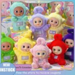 Genuine Popmart Mystery Box Teletubbies Blind Box Colorful Handmade Vinyl Plush Stuffed Toys Figures Ornament Birthday Gift Kids