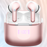 Wireless Earbuds, Bluetooth 5.3 Headphones Sports Headphones In Ear with 4 ENC Noise Cancelling Mic, 40H Playback , LED Display.
