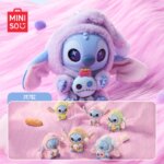 MINISO Disney Stitch  "Gotta Eat" Series Vinyl Plush Mystery Blind Box Cute Figure Food Theme Collectible Toy Kids birthday Gift