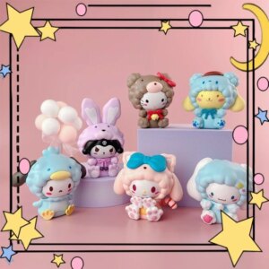 Cute Cosplay Rabbit Figurines My Melody Figures Kuromi Mystery Box Model Toys Anime Cute Cinnamoroll Twin Stars Surprise Bag