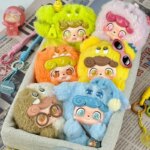 Jotoys Q.Kid Emotional Hairy Monster Series Plush Blind Box Kawaii Doll Tabletop Decor Figurine Mystery Toy Collectible Kid Gif