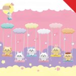 1pc random color Mushroom Self-Mocks Bear Blind Box Collectible Figurine with Swing