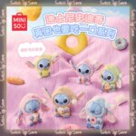 Genuine Stitch Eat Something Before Sleep Series Plush Blind Box Vinyl Toy Kawaii Doll Surprise Box Pendant Girl Gift