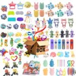 Random Blind Box Baby Toys Fidget Toys Mystery Gifts Pack Surprise Box 300 Different Toys Set Antistress Relief Toys for Kids
