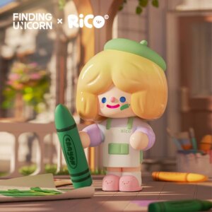 Finding Unicorn RiCO Happy Room Tour Series Blind Box Kawaii Action Figures Mystery Kid Toy handmade model
