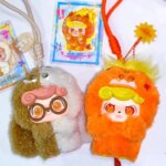 Q.Kid Mystery Boxes Emotional Furry Monster Plush Pendant Figurine Trendy Toy Collection Model Dolls Girl Bedroom Ornament Gift