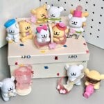 Miniso Maltese Romantic Cherry Blossom Series Blind Box Handmade Cute Doll Spring Girl Gift Mystery Box Toy