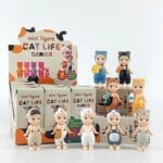 Kawaii Sonnys Angels Cat Blind Box Toys Cats Life Action Figures Model Doll Toys Collect Ornaments Kids Gifts