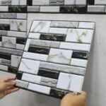 20PCS Self Adhesive Tile Wall Sticker Home Decor 3d pvc sticker Covers For Kitchen Cupboard Bathroom Waterproof Wallpaper