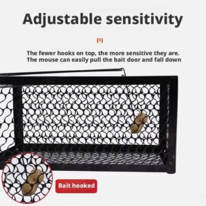 Smart Self-locking Mousetrap Safe Firm Iron Net Household Mouse Catcher Metal Reusable Humane Indoor Outdoor Rat Trap Rat Cage