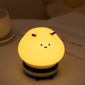 LED Night Lights Bee Creative Bedside Room Decoration Atmosphere LED Light Desk Lamp Nightlight for Kids Christmas Birthday Gift